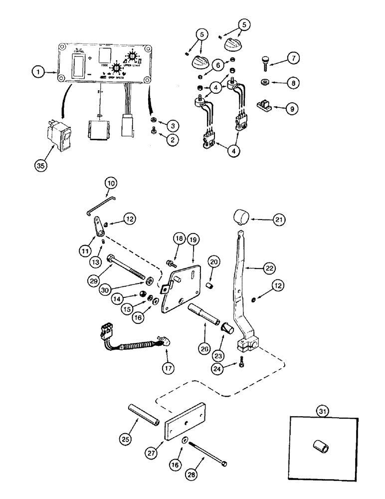 Схема запчастей Case IH 8920 - (8-026) - HITCH CONTROL SYSTEM (08) - HYDRAULICS