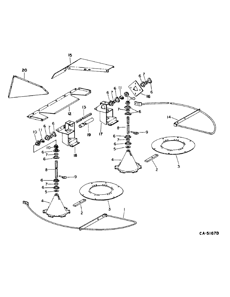 Схема запчастей Case IH 1460 - (20-13) - SEPARATOR, STRAW SPREADER Separation