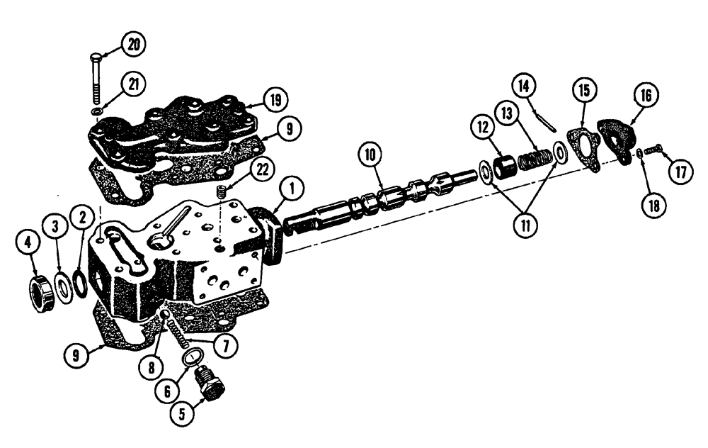 Схема запчастей Case IH 630 - (121) - PARTS FOR A49033, A49132 AND A49147 CONTROL VALVES (08) - HYDRAULICS