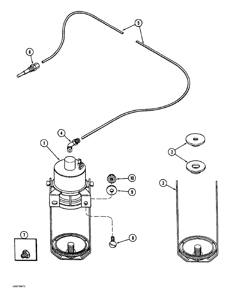 Схема запчастей Case IH 1660 - (2-20) - ETHER START (01) - ENGINE