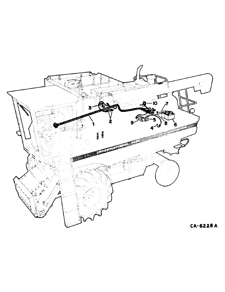 Схема запчастей Case IH 1480 - (08-03) - ELECTRICAL, WIRING DIAGRAM, MAIN HARNESS, STARTER AND BATTERY (06) - ELECTRICAL