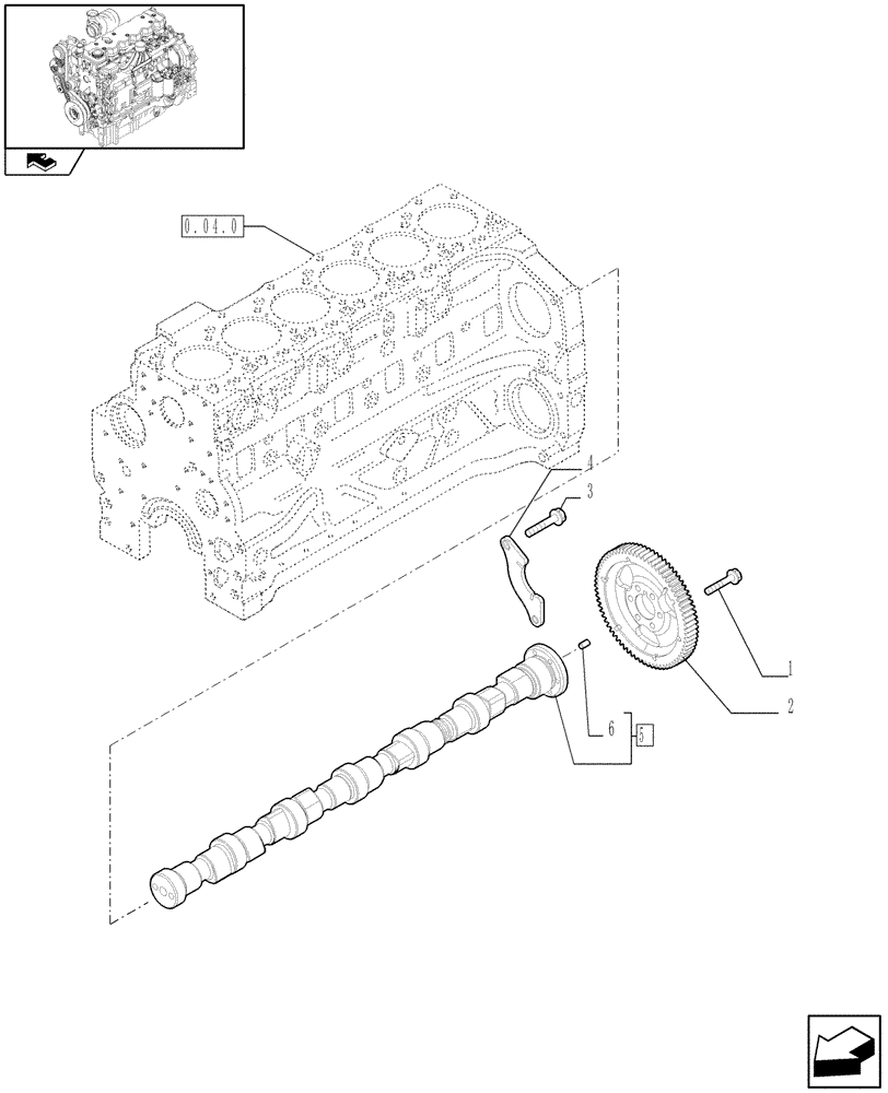 Схема запчастей Case IH PUMA 140 - (0.12.0) - CAMSHAFT - TIMING CONTROL (01) - ENGINE