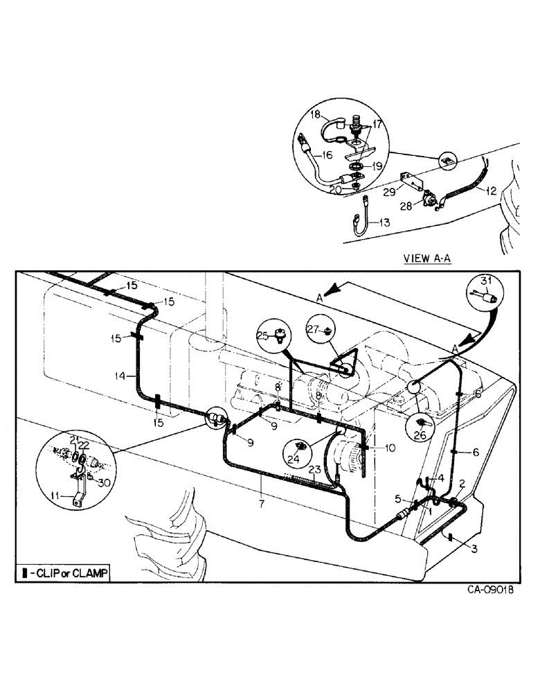 Схема запчастей Case IH 7288 - (08-13) - ELECTRICAL, CHASSIS WIRING HARNESSES, SUPPORTS AND CLIPS, FORWARD OF ARTICULATION POINT (06) - ELECTRICAL