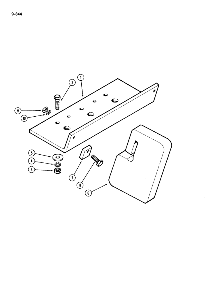 Схема запчастей Case IH 4490 - (9-344) - FRONT END WEIGHTS (09) - CHASSIS/ATTACHMENTS