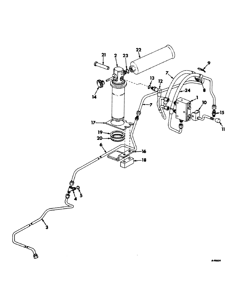 Схема запчастей Case IH 1256 - (F-23) - HYDRAULIC SYSTEM, HYDRAULIC SEAT ATTACHMENT, HYDRAULIC PIPING AND CONNECTIONS (07) - HYDRAULIC SYSTEM