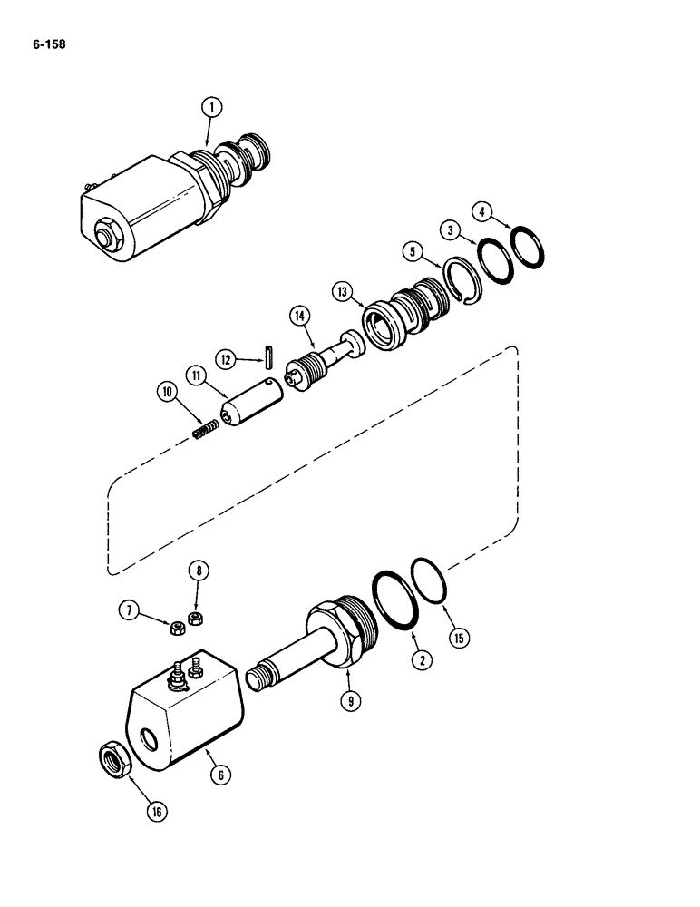 Схема запчастей Case IH 2094 - (6-158) - POWER SHIFT SOLENOID ASSEMBLY, ELECTRIC SHIFT (06) - POWER TRAIN