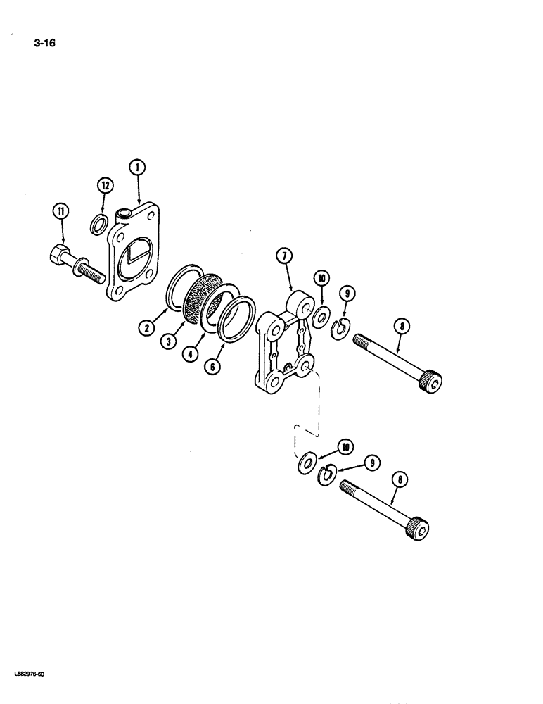 Схема запчастей Case IH 9170 - (3-16) - FUEL PUMP DAMPER, 855 ENGINE (03) - FUEL SYSTEM