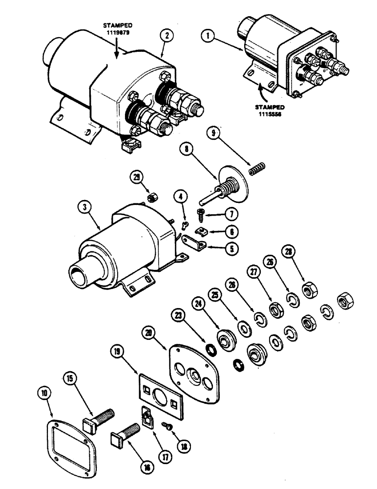 Схема запчастей Case IH 2590 - (4-124) - STARTER SOLENOID (04) - ELECTRICAL SYSTEMS