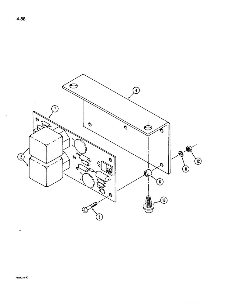 Схема запчастей Case IH 9280 - (4-088) - TIME BASE FLASHER ASSEMBLY (04) - ELECTRICAL SYSTEMS