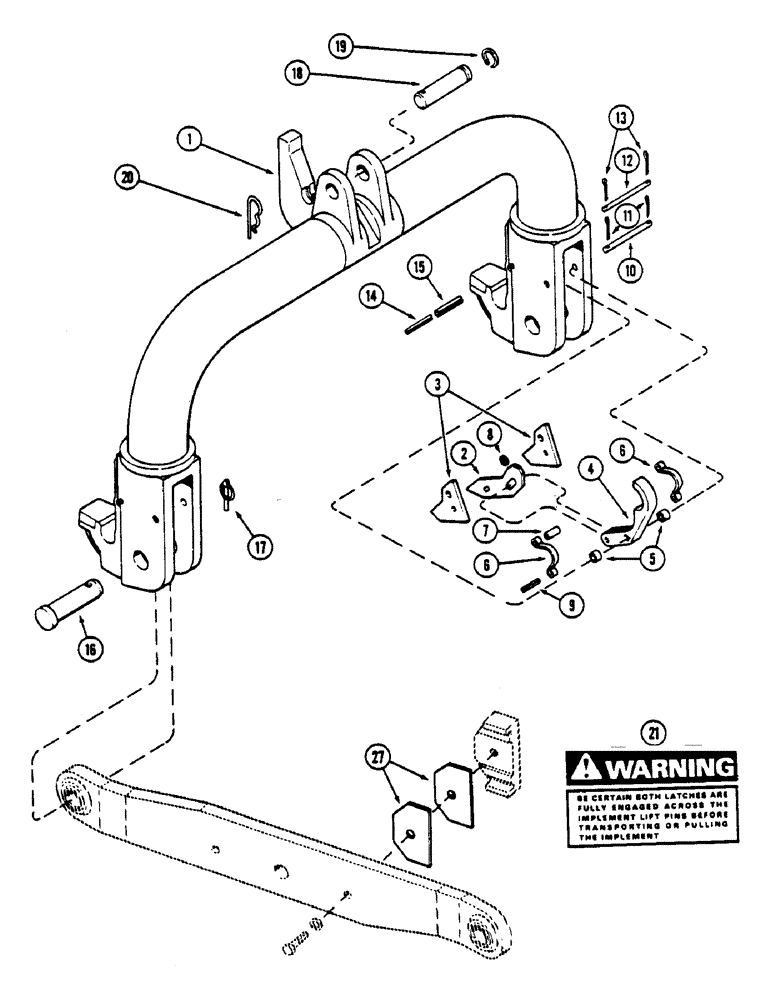 Схема запчастей Case IH 4690 - (9-342) - QUICK HITCH COUPLER (09) - CHASSIS/ATTACHMENTS