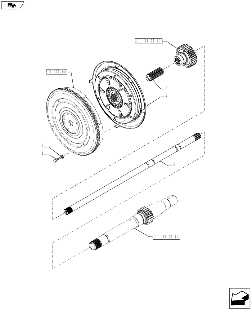 Схема запчастей Case IH PUMA 215 - (18.110.01) - DAMPER AND TRANSMISSION/PTO INPUT SHAFT (18) - CLUTCH