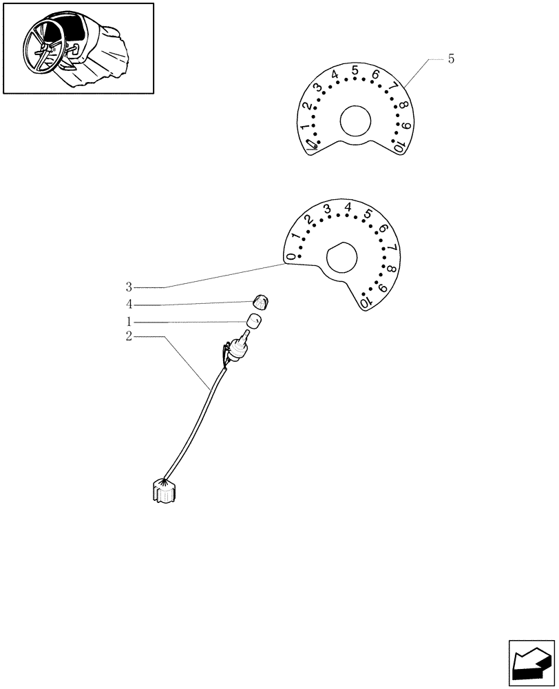 Схема запчастей Case IH MAXXUM 115 - (1.91.1/08) - INTEGRATED FRONT HPL - SWITCHES & CABLES - C6519 (VAR.330831-331831-332831-333831) (10) - OPERATORS PLATFORM/CAB