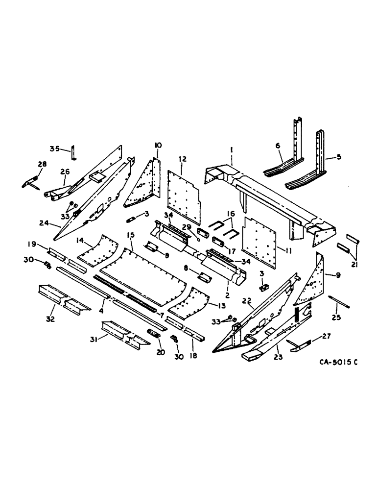 Схема запчастей Case IH 810 - (B-04) - DRAPER HEADER, HEADER (58) - ATTACHMENTS/HEADERS