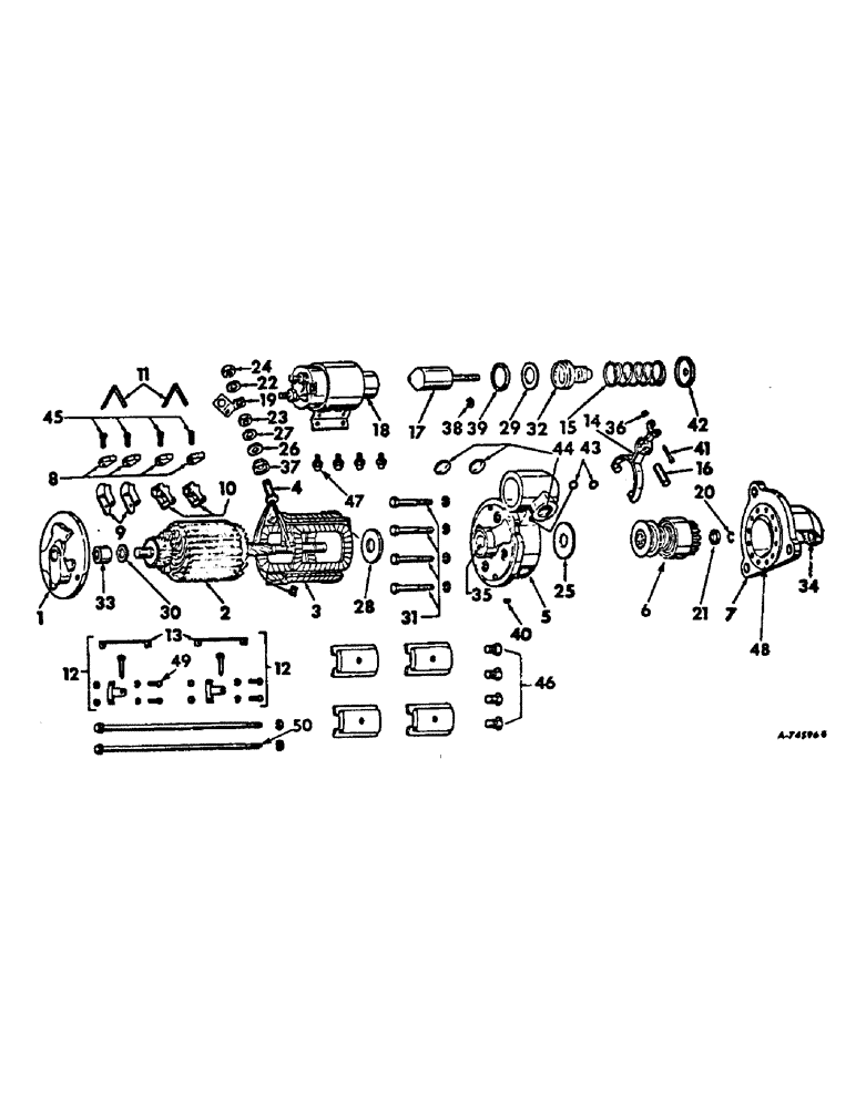 Схема запчастей Case IH 915 - (G-24) - ELECTRICAL SYSTEM, CRANKING MOTOR, DELCO-REMY, DIESEL ENGINES (06) - ELECTRICAL SYSTEMS