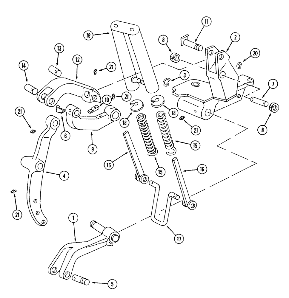 Схема запчастей Case IH 700 - (9-09) - AUTOMATIC TRIP BEAM UNIT (09) - CHASSIS/ATTACHMENTS