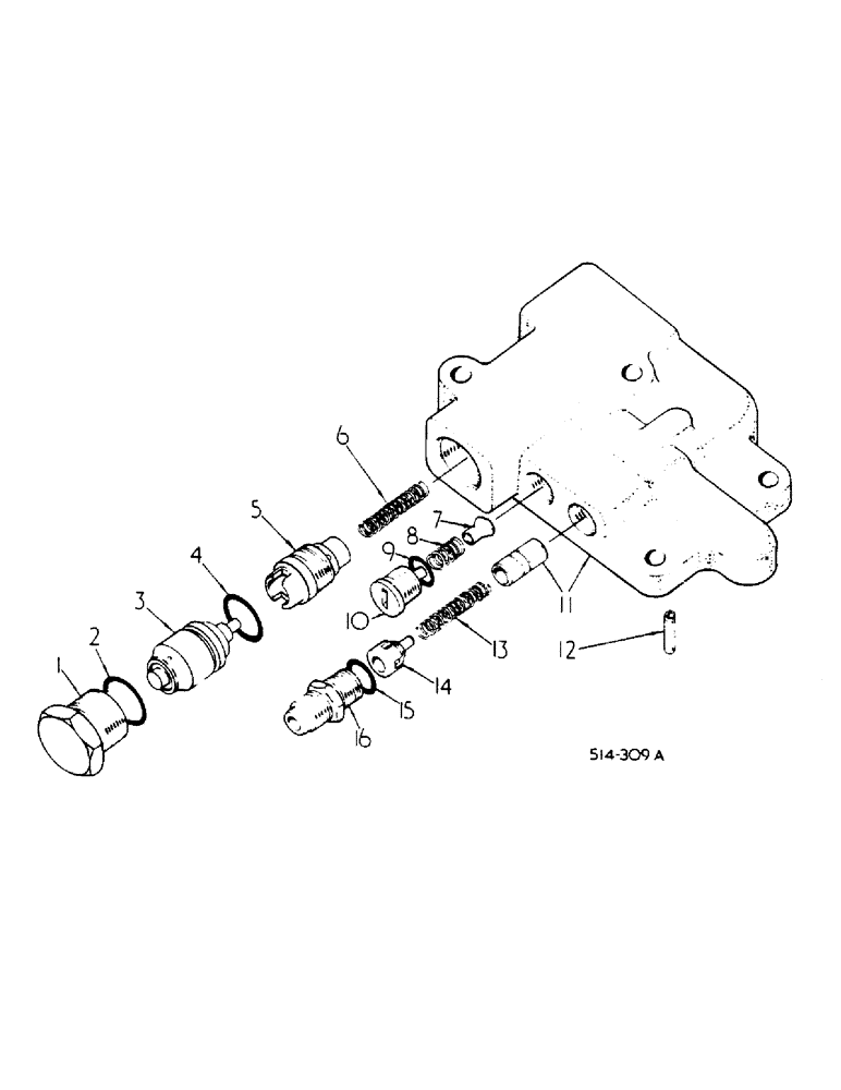 Схема запчастей Case IH 785 - (10-045) - UNLOADING AND FLOW CONTROL VALVE (07) - HYDRAULICS