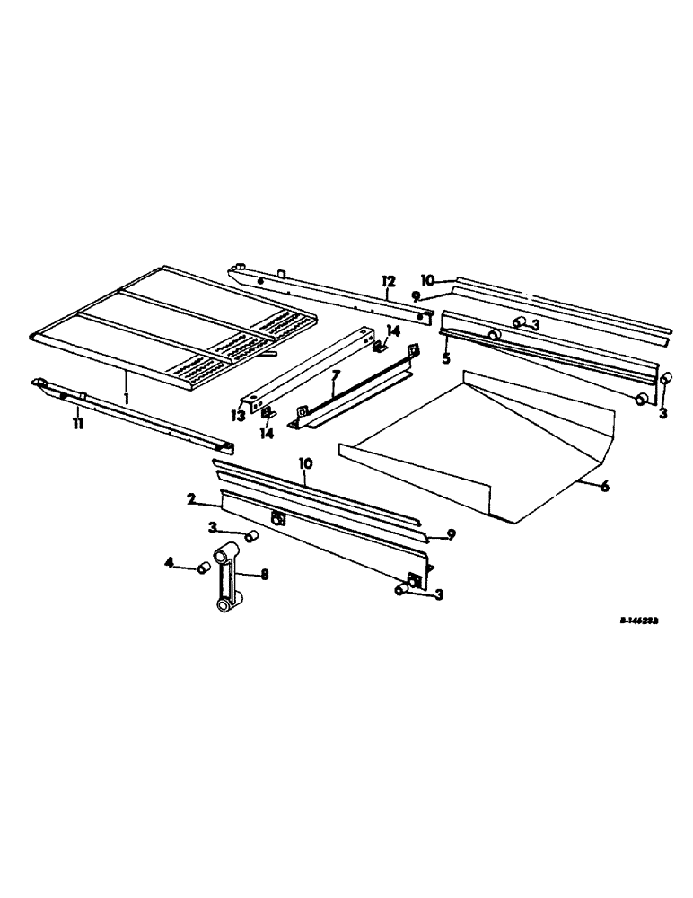 Схема запчастей Case IH 815 - (R-56) - SEPARATOR, SHOE AND SHOE SIEVE Separation