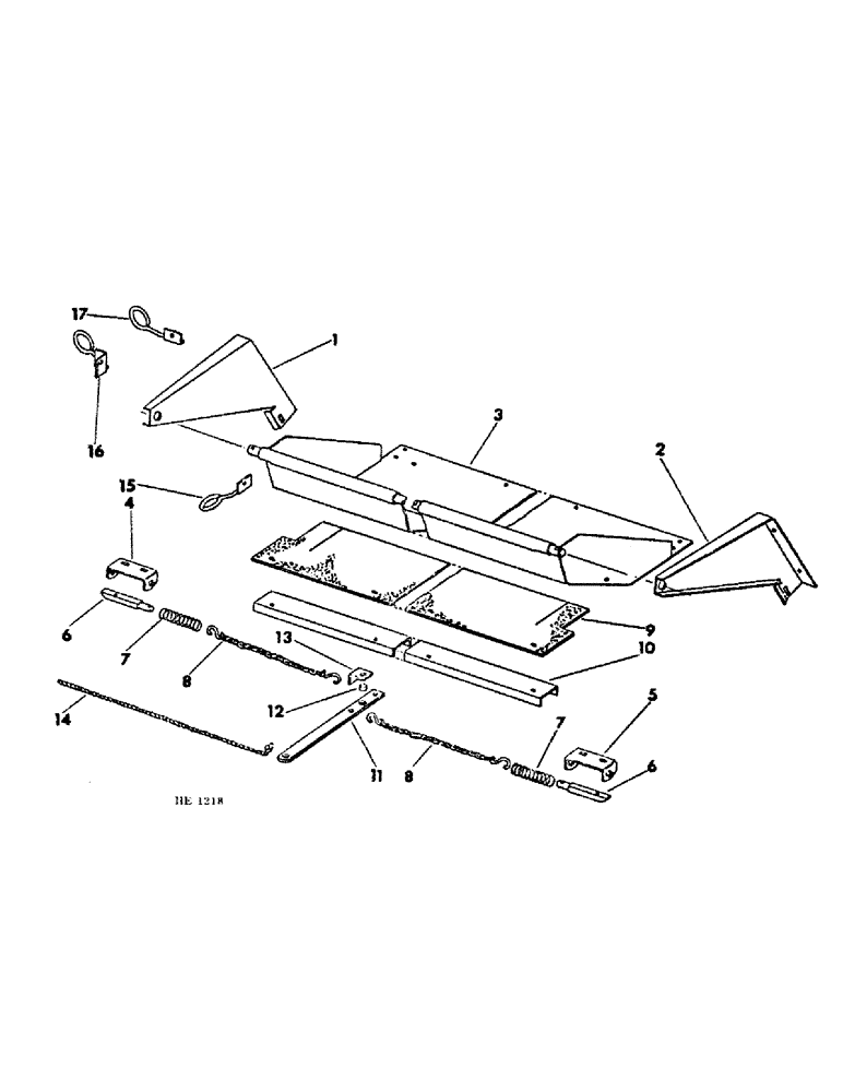 Схема запчастей Case IH 580 - (B-55) - REAR SLURRY PAN Invalid section