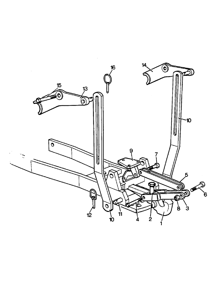 Схема запчастей Case IH 990 - (K08) - DRAWBARS AND HITCHES, PICK-UP HITCH, U1171, 990, 995, 996, 1210, 1212 TRACTORS, OPTIONAL EQUIPMENT Drawbars & Hitches