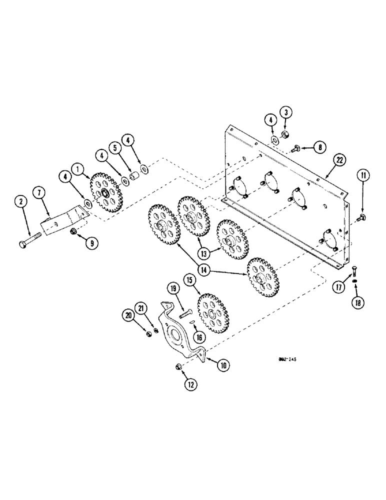 Схема запчастей Case IH 1800 - (9A-10) - BRUSH ROLL AND AUGER DRIVE (13) - PICKING SYSTEM