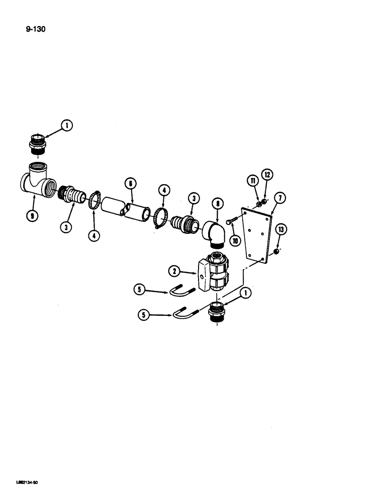 Схема запчастей Case IH 1822 - (9-130) - QUICK FILL ATTACHMENT, 1822 COTTON PICKER (14) - WATER SYSTEM