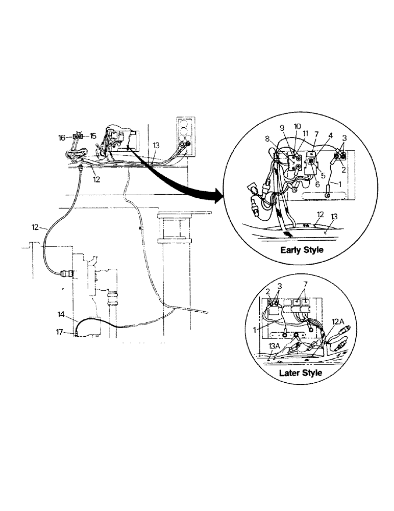 Схема запчастей Case IH KP-1360 - (02-13) - CONTROL CONSOLE ELECTRICAL, TRANSMISSION (06) - ELECTRICAL