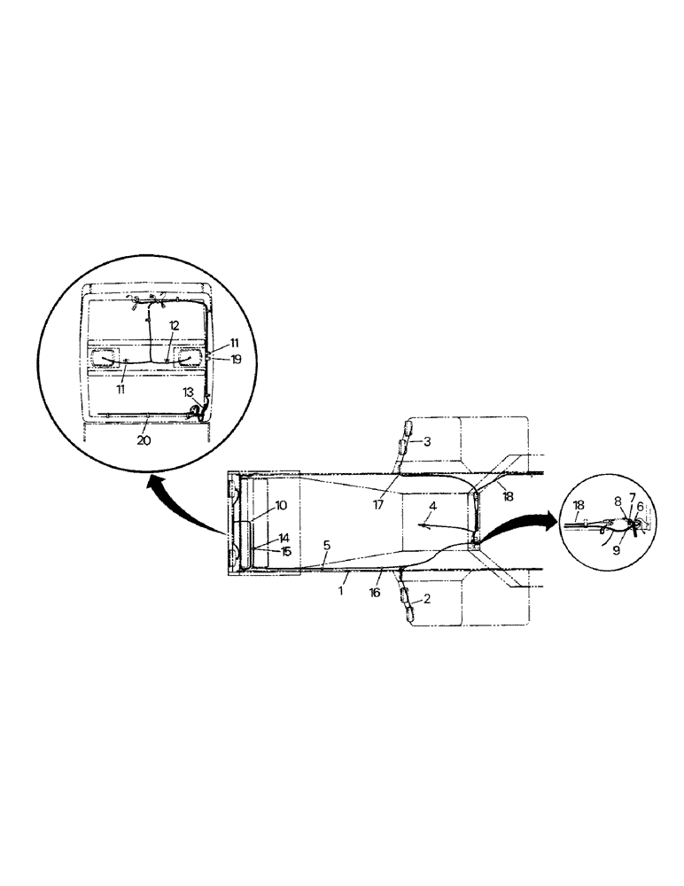 Схема запчастей Case IH CP-1400 - (02-18) - FRONT FRAME ELECTICAL, LATER STYLE TILT-UP HOOD (06) - ELECTRICAL