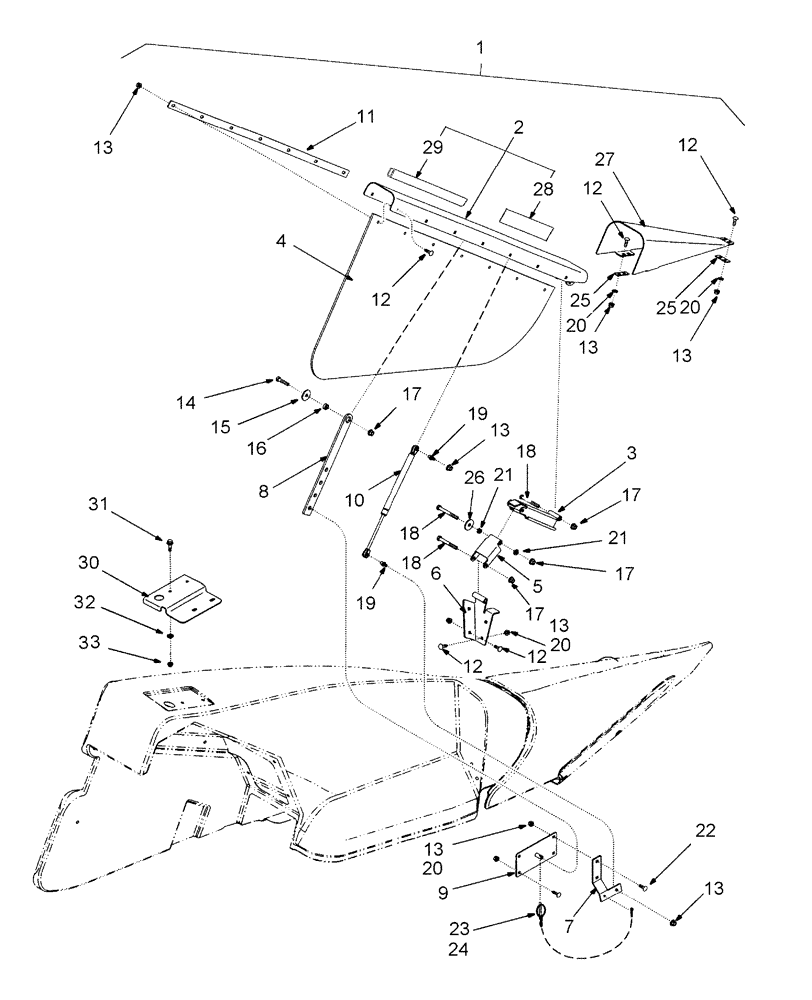 Схема запчастей Case IH 2212 - (16.05) - TALL CORN ATTACHMENT (88) - ACCESSORIES