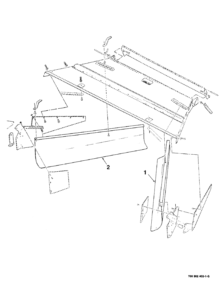 Схема запчастей Case IH 8380 - (9-18) - NARROW WINDROW FORMING KIT, (HK60577 NARROW WINDROW FORMING (09) - CHASSIS