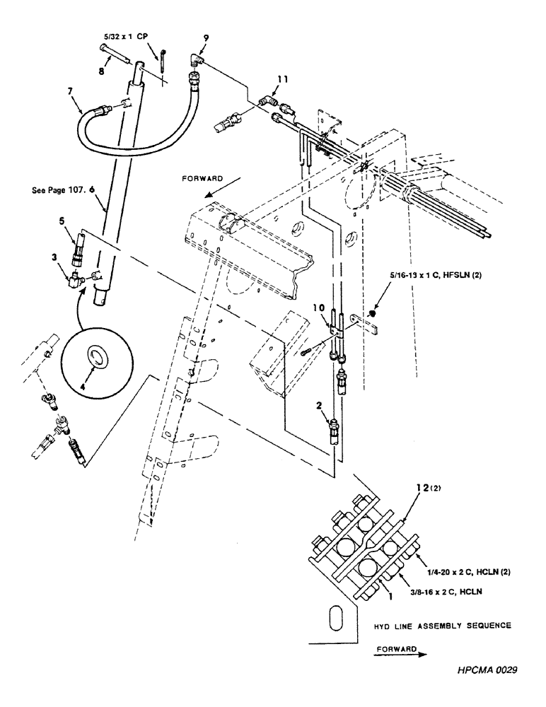 Схема запчастей Case IH 8450 - (092) - HYDRAULIC, TAILGATE, RIGHT, ASSEMBLY, SERIAL NUMBER CFH0015001 THROUGH 0015274 (07) - HYDRAULICS