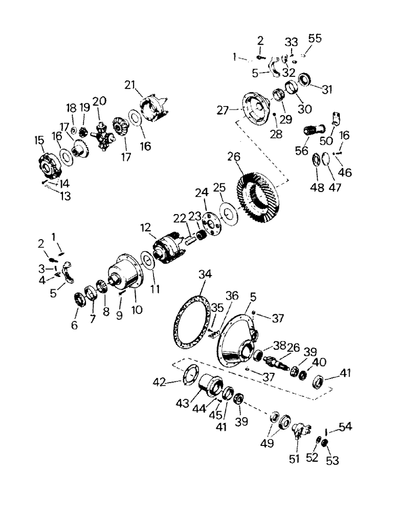 Схема запчастей Case IH RC210 - (04-33) - DANA AXLE ASSEMBLY (04) - Drive Train