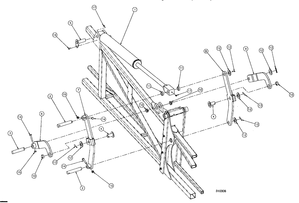 Схема запчастей Case IH SPX4260 - (216) - HINGE ASSEMBLY (78) - SPRAYING