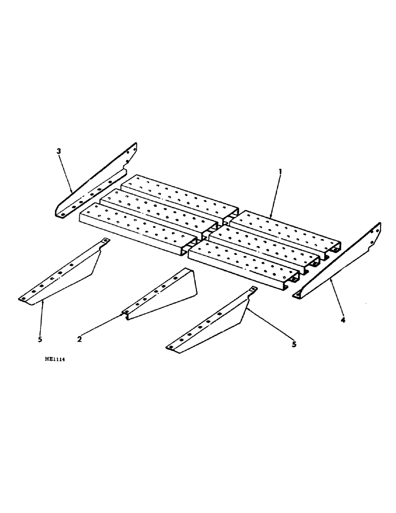 Схема запчастей Case IH 620 - (A-04) - FOOTBOARD AND SUPPORTS 