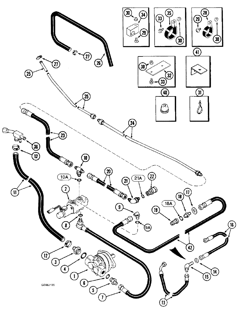 Схема запчастей Case IH 1660 - (8-44) - REEL DRIVE SYSTEM (07) - HYDRAULICS