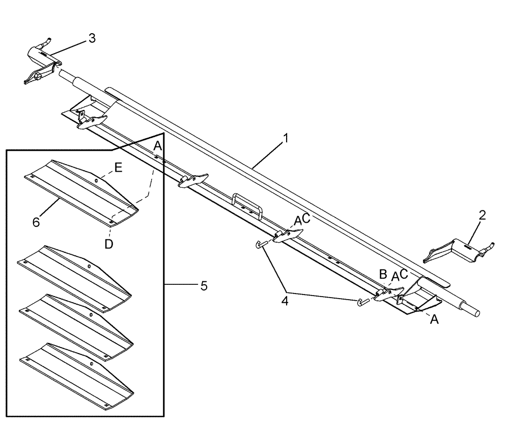 Схема запчастей Case IH 2152 - (09-53) - ADAPTER TRANSITION PAN AND POLY KIT 