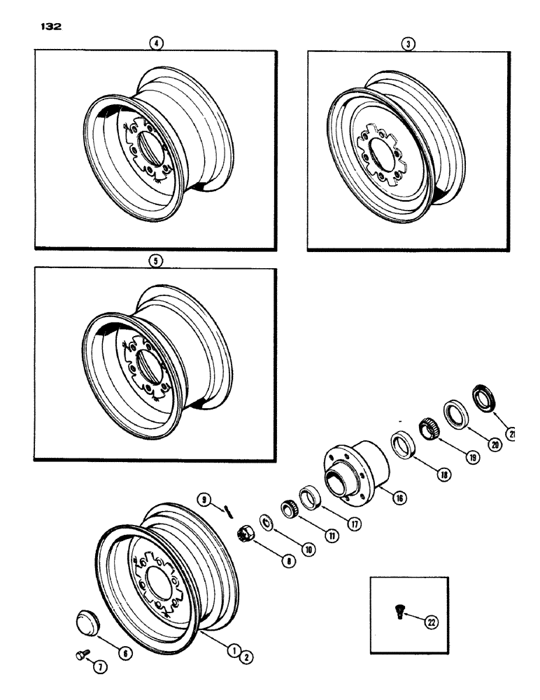 Схема запчастей Case IH 970 - (132) - FRONT WHEELS (05) - STEERING