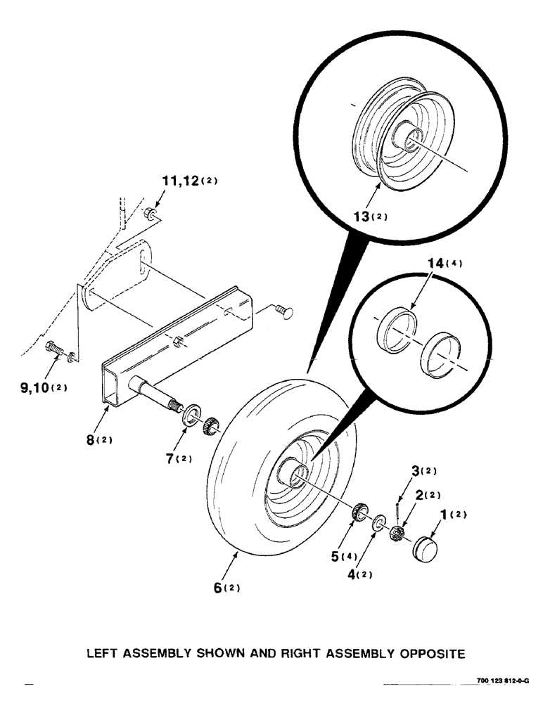 Схема запчастей Case IH 8585 - (3-24) - PICKUP GAUGE WHEEL ASSEMBLY Pickup