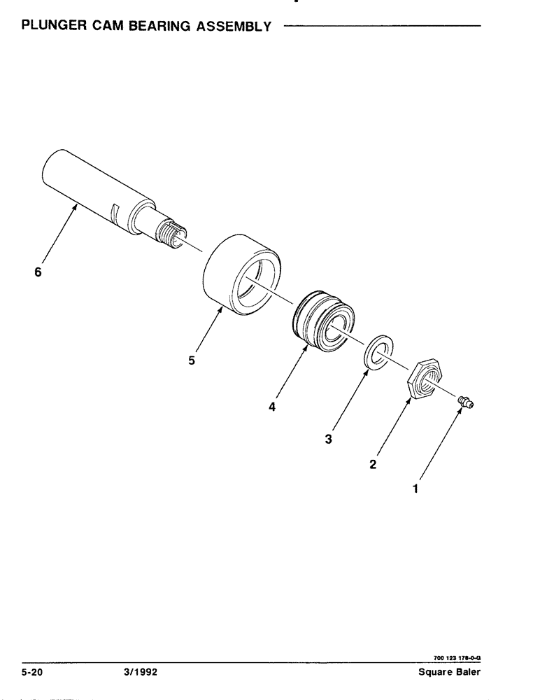 Схема запчастей Case IH 8570 - (5-20) - PLUNGER CAM BEARING ASSEMBLY (13) - FEEDER