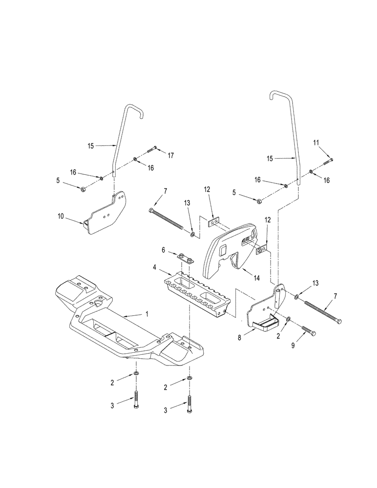 Схема запчастей Case IH STEIGER 335 - (09-46) - WEIGHTS - FRONT FRAME (09) - CHASSIS