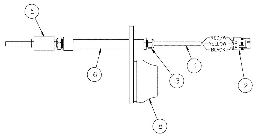 Схема запчастей Case IH SPX3200 - (06-011) - LEVEL TEMP SWITCH GROUP Hydraulic Plumbing