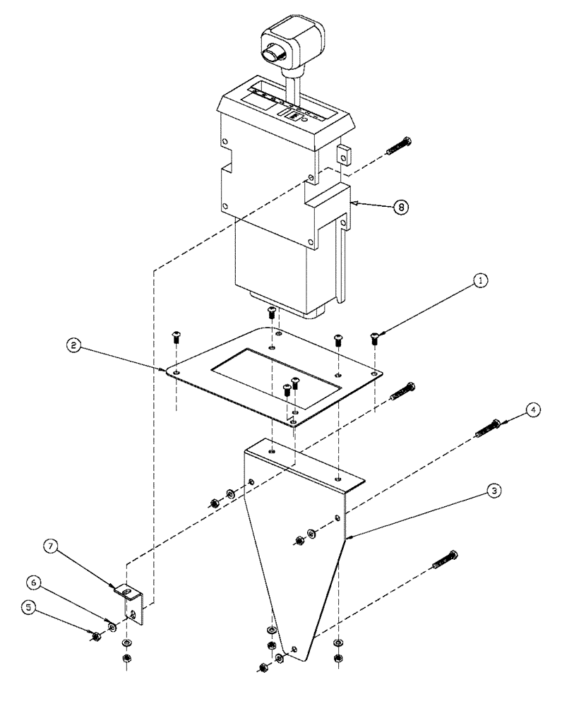 Схема запчастей Case IH FLX3300B - (03-007) - SELECTOR ASSEMBLY (03) - TRANSMISSION