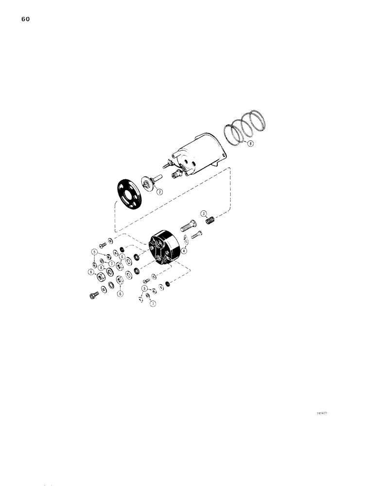 Схема запчастей Case IH 1830 - (060) - G44891 SOLENOID (55) - ELECTRICAL SYSTEMS