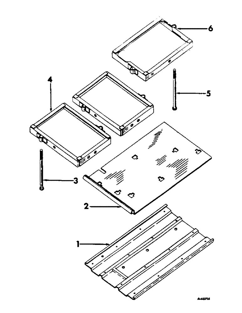 Схема запчастей Case IH 460 - (082) - ELECTRICAL SYSTEM, BATTERY HOLDER, INTERNATIONAL 460 SERIES GROVE TRACTORS (06) - ELECTRICAL SYSTEMS