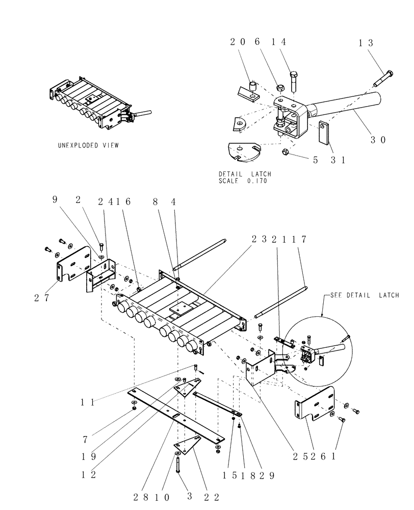 Схема запчастей Case IH ADX3260 - (L.10.F[29]) - ADX3260 INTERMEDIATE MANIFOLD L - Field Processing