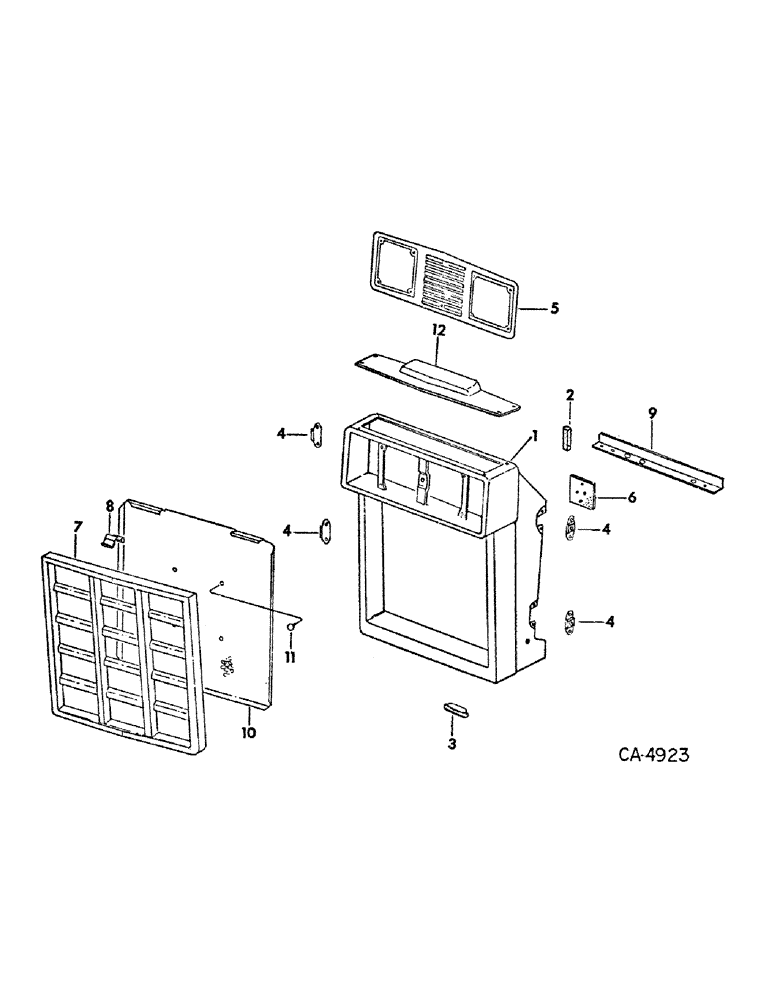 Схема запчастей Case IH 1586 - (06-05) - COOLING, GRILLE AND SUPPORTS Cooling