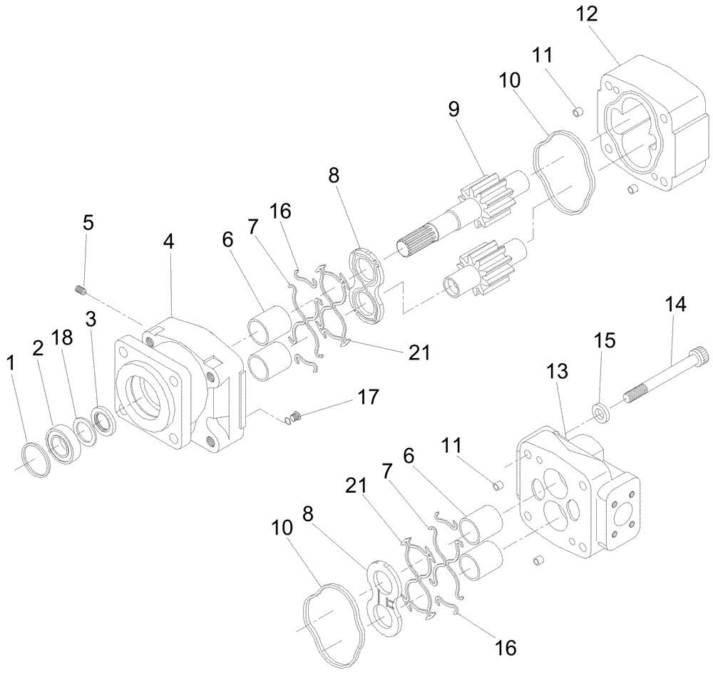 Схема запчастей Case IH A7700 - (B03.15[01]) - Hydraulic Motor {M365A} (07) - HYDRAULICS