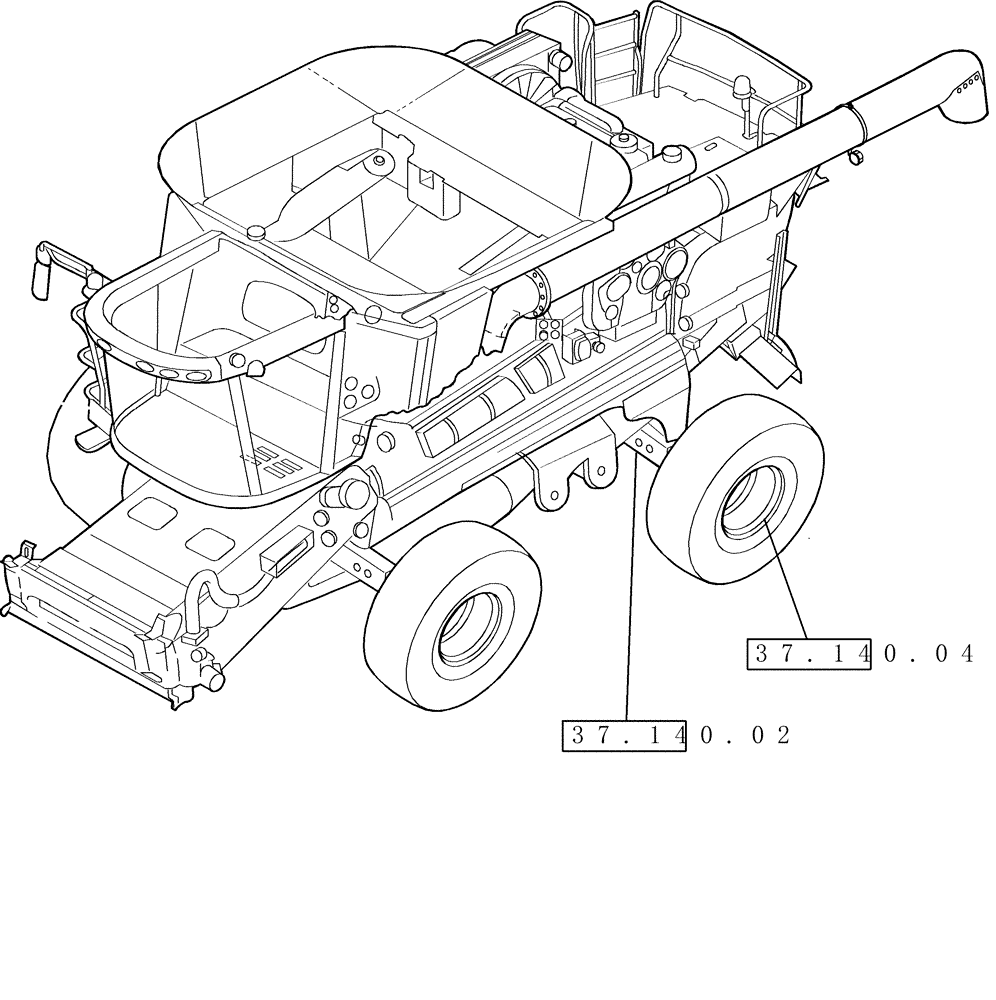 Схема запчастей Case IH 2577 - (00.000.37) - PICTORIAL INDEX - TOWING HOOKS AND BALLASTING (00) - GENERAL & PICTORIAL INDEX