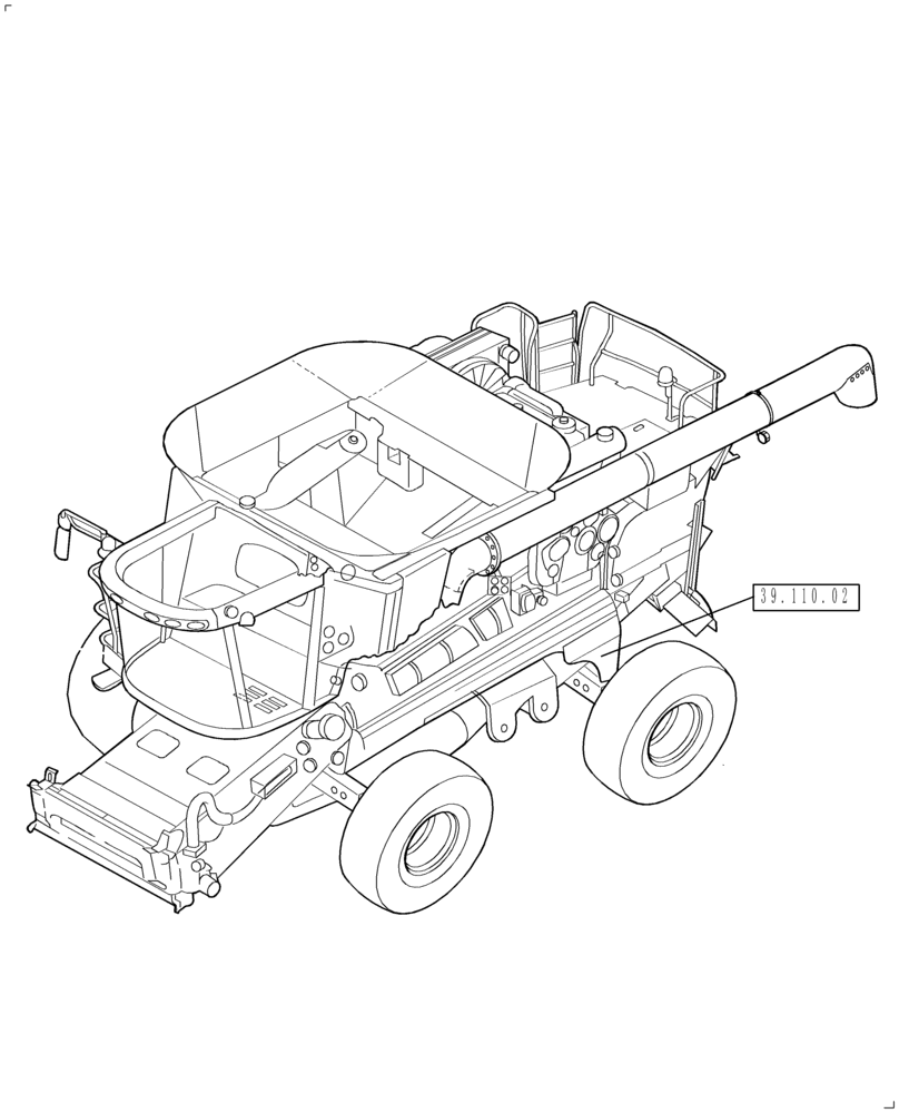 Схема запчастей Case IH 2588 - (00.000.39) - PICTORIAL INDEX - FRAMES (00) - GENERAL & PICTORIAL INDEX