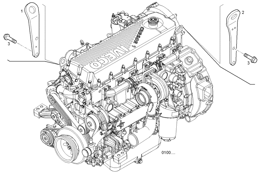 Схема запчастей Case IH F2CE9684M E008 - (4500.213) - HOOK 