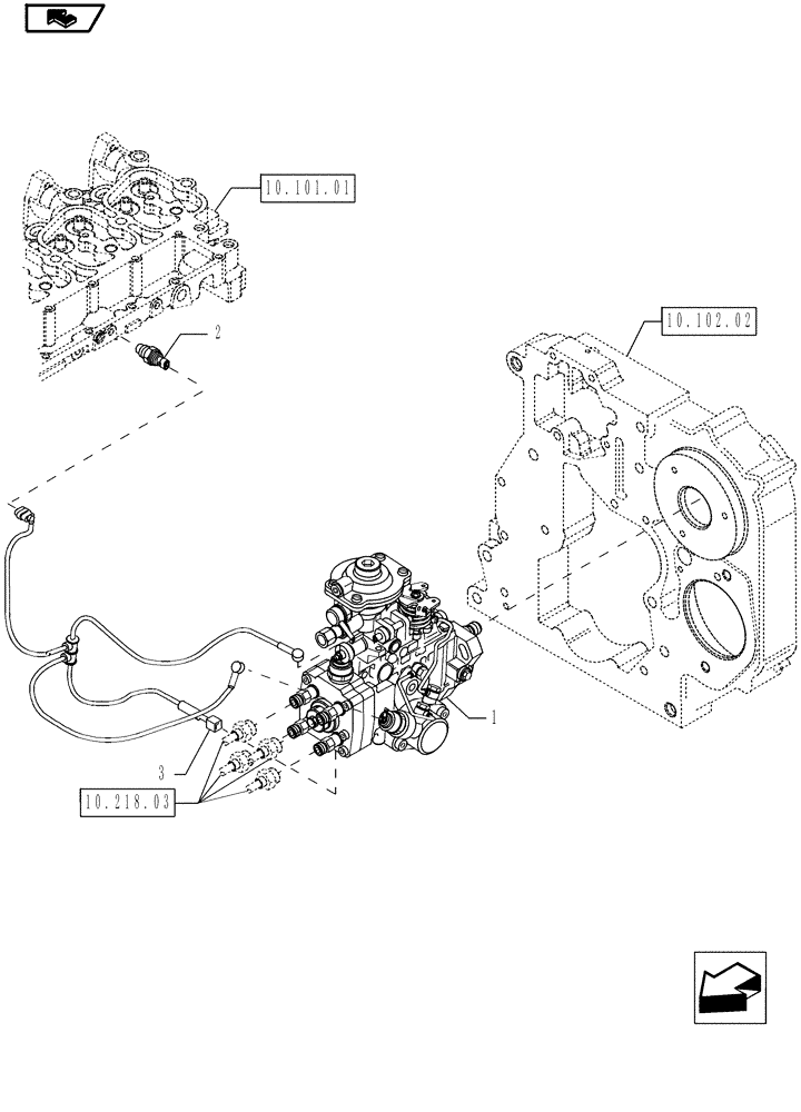 Схема запчастей Case IH P70 - (10.248.01[01]) - INJECTION PUMP - P70 (10) - ENGINE